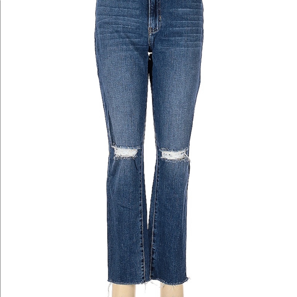 Just black distressed denim jeans